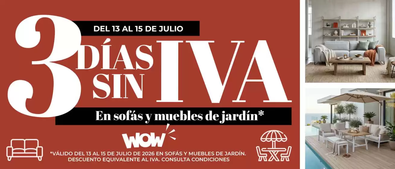 Catálogo WOW Málaga, Style&Home by Mubak en Marbella | 3 Días Sin Iva | 2026-07-13T00:00:00.000Z - 2026-07-15T00:00:00.000Z