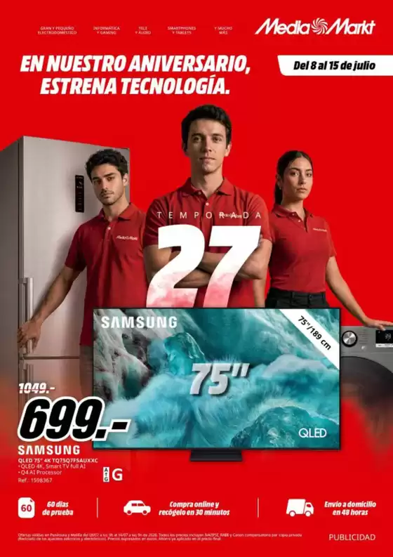 Catálogo MediaMarkt | Del 8 al 15 de julio | 2026-07-13T00:00:00.000Z - 2026-07-15T00:00:00.000Z