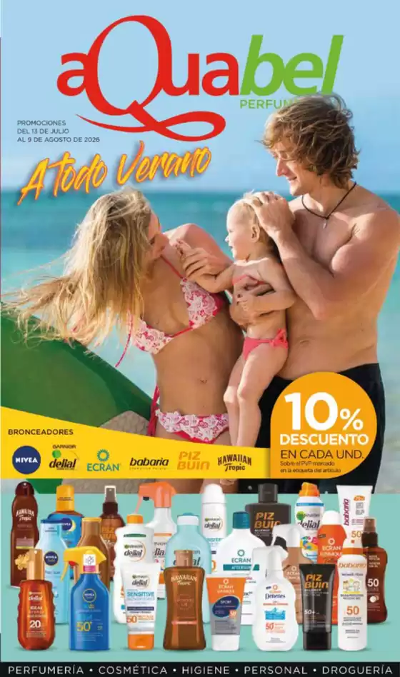 Catálogo Aquabel Perfumerías | A Todo Verano | 2026-07-13T00:00:00.000Z - 2026-08-09T00:00:00.000Z