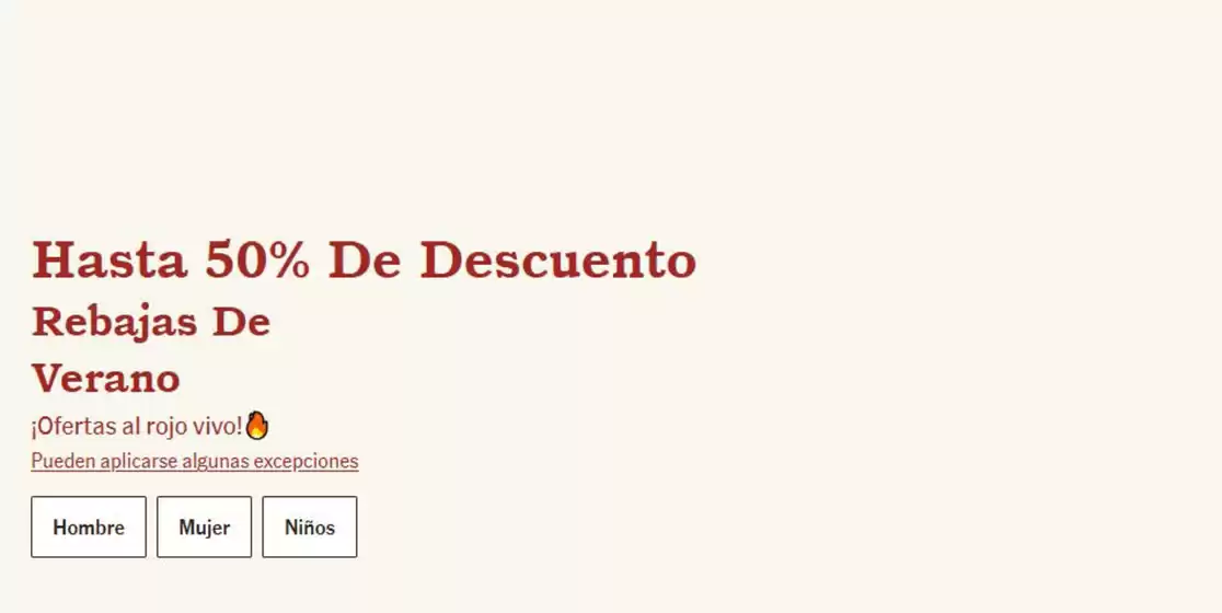 Catálogo Timberland en Barcelona | Hasta 50% De Descuento | 2026-07-13T00:00:00.000Z - 2026-07-26T00:00:00.000Z