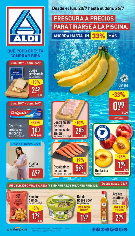 Catálogo ALDI en Logroño | ¡Qué poco cuesta comprar bien! | 2026-07-20T00:00:00.000Z - 2026-07-26T00:00:00.000Z