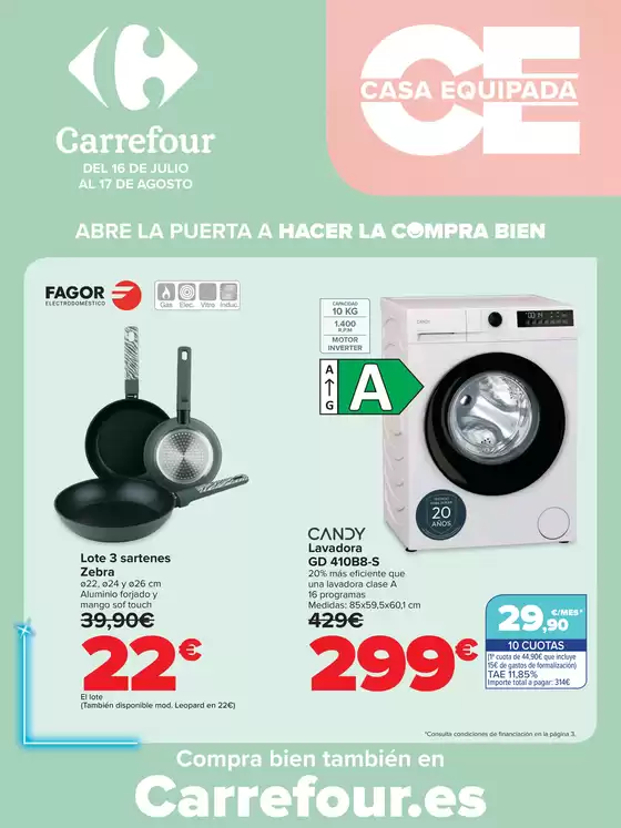 Catálogo Carrefour en Villamediana | EQUIPA TU VIVIENDA - ELECTRO | 2026-07-16T00:00:00.000Z - 2026-08-17T00:00:00.000Z