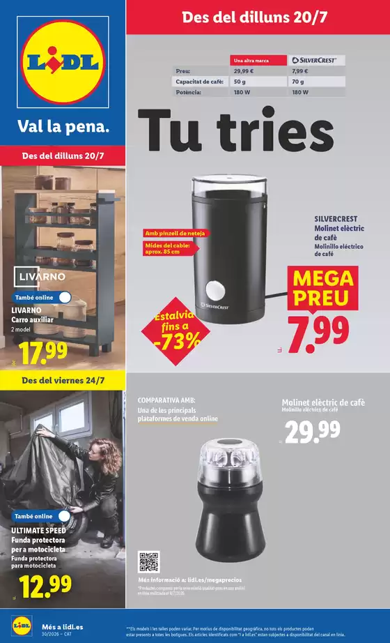 Catálogo Lidl en Belianes | ¡Bazar Lidl!- Ofertas válidas del 20/07 al 26/07 | 2026-07-20T00:00:00.000Z - 2026-07-26T00:00:00.000Z