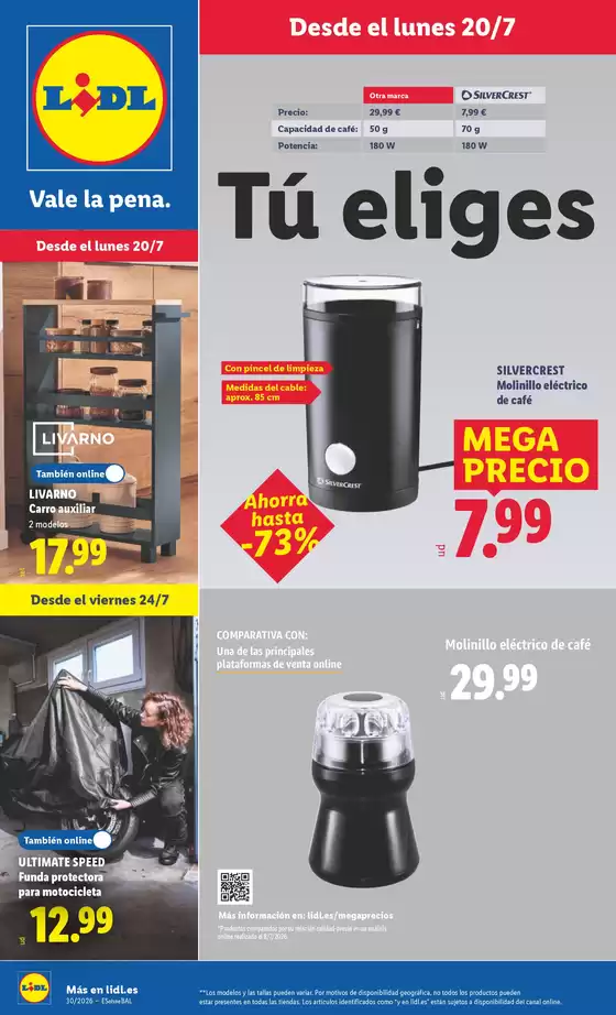 Catálogo Lidl en Saucejo | ¡Bazar Lidl!- Ofertas válidas del 20/07 al 26/07 | 2026-07-20T00:00:00.000Z - 2026-07-26T00:00:00.000Z