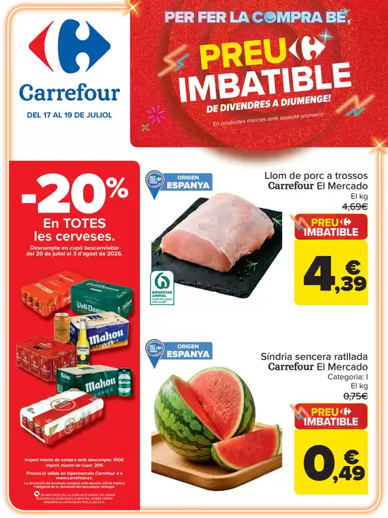Catálogo Carrefour en Sobrescobio | PRECIO IMBATIBLE | 2026-07-17T00:00:00.000Z - 2026-07-19T00:00:00.000Z