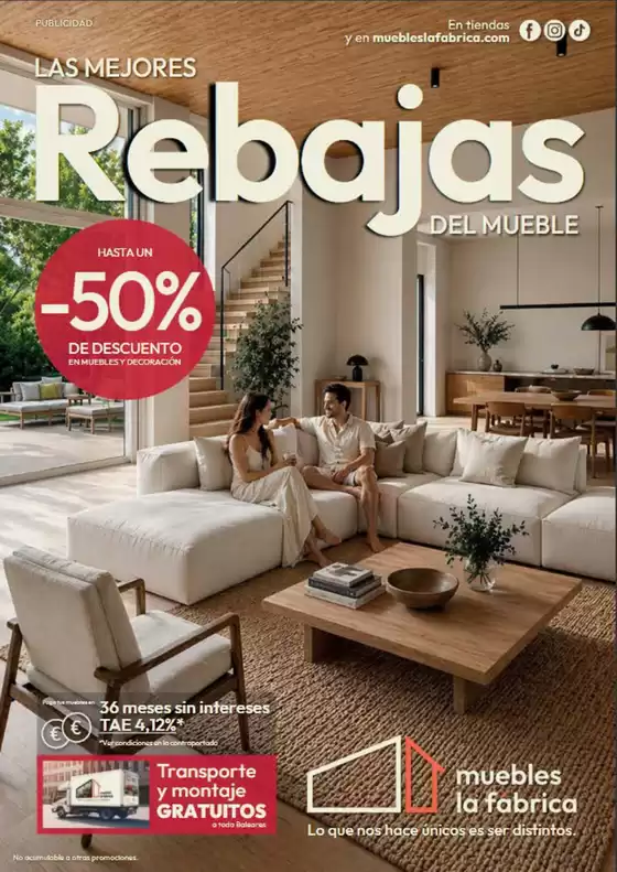 Catálogo Muebles La Fábrica | Las Mejores Rebajas Del Mueble | 2026-07-15T00:00:00.000Z - 2026-09-30T00:00:00.000Z