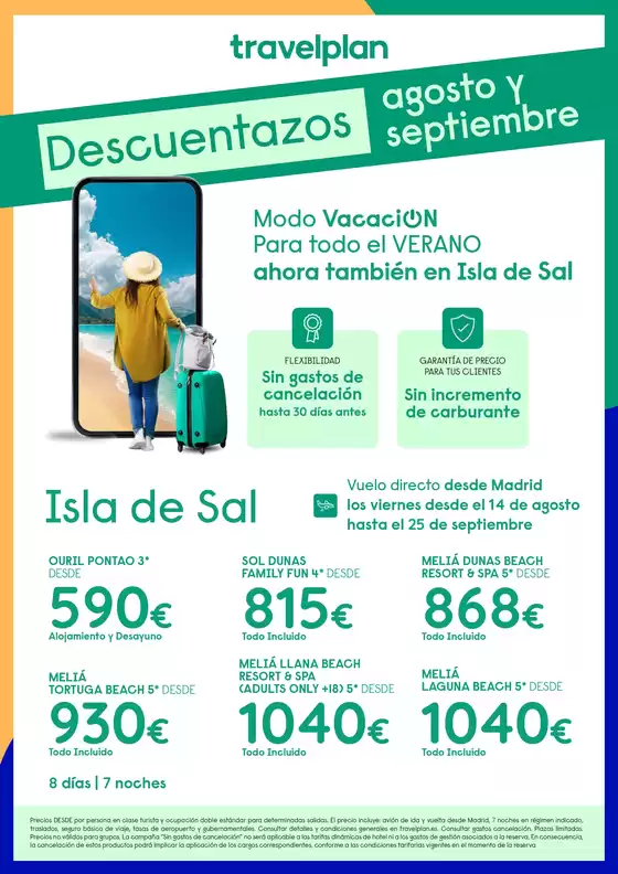 Catálogo Travelplan en Chiclana de la Frontera | Descuentazos agosto y septiembre | 2026-08-14T00:00:00.000Z - 2026-09-25T00:00:00.000Z