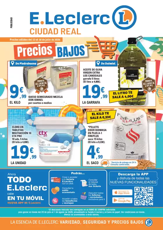 Catálogo E.Leclerc | Precios válidos del 13 al 18 de julio de 2026 | 2026-07-16T00:00:00.000Z - 2026-07-18T00:00:00.000Z