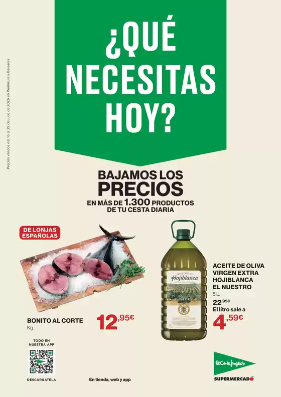 Catálogo El Corte Inglés | ¿Qué Necesitas Hoy? | 2026-07-16T00:00:00.000Z - 2026-07-29T00:00:00.000Z