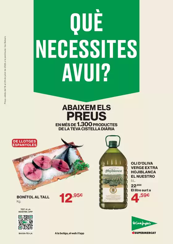 Catálogo El Corte Inglés en Telde | Què Necessites Avui? | 2026-07-16T00:00:00.000Z - 2026-07-29T00:00:00.000Z