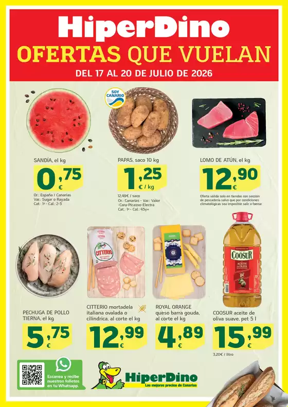 Catálogo HiperDino | Ofertas que vuelan desde el 17 de julio | 2026-07-17T00:00:00.000Z - 2026-07-20T00:00:00.000Z