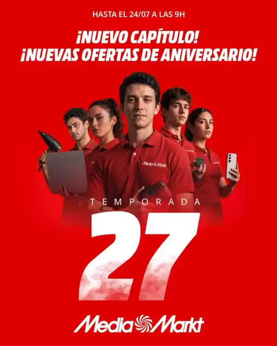 Catálogo MediaMarkt en Zamora | ¡Nuevas Ofertas De Aniversario! | 2026-07-16T00:00:00.000Z - 2026-07-24T00:00:00.000Z