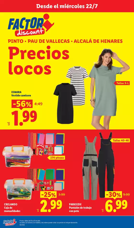 Catálogo FACTORI discount en Selva de Mar | Factori discount - Ofertas válidas del 15/07 al 20/07 | 2026-07-22T00:00:00.000Z - 2026-07-27T00:00:00.000Z