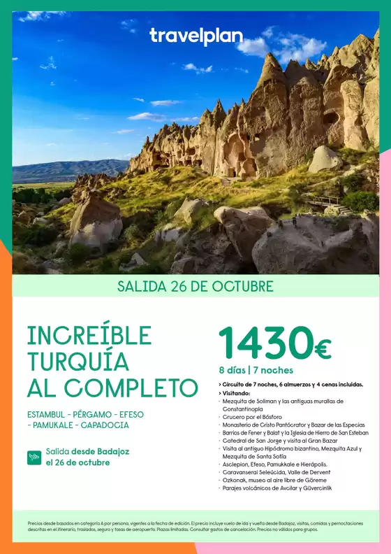 Catálogo Travelplan | Increíble Turquía Al Completo | 2026-10-26T00:00:00.000Z - 2026-10-26T00:00:00.000Z