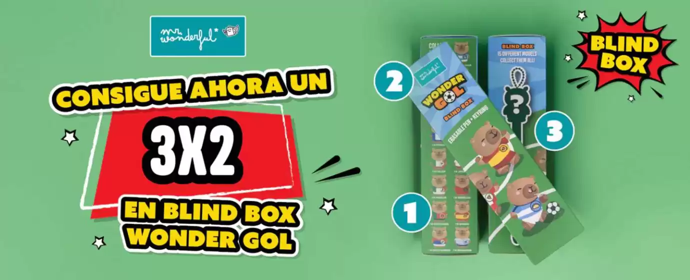 Catálogo Mr Wonderful en Touro | Consigue Ahora Un 3x2 En Blind Box Wonder Gol | 2026-07-17T00:00:00.000Z - 2026-07-30T00:00:00.000Z