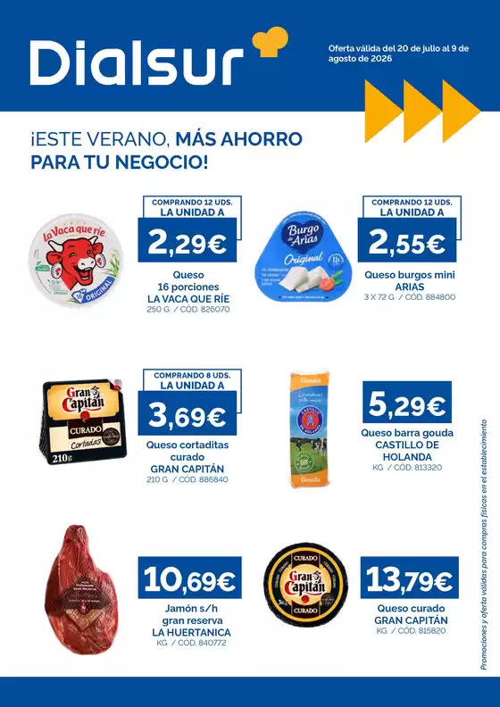 Catálogo Dialsur Cash & Carry | ¡Este Verano, Más Ahorro Para Tu Negocio! | 2026-07-20T00:00:00.000Z - 2026-08-09T00:00:00.000Z