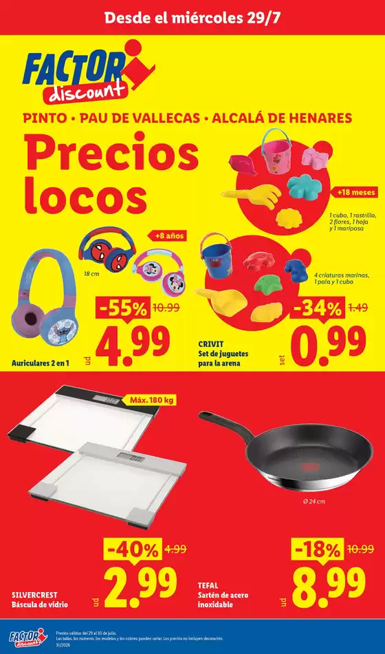 Catálogo FACTORI discount en Pozuelo de Alarcón | Factori discount - Ofertas válidas del 29/07 al 03/08 | 2026-07-29T00:00:00.000Z - 2026-08-03T00:00:00.000Z