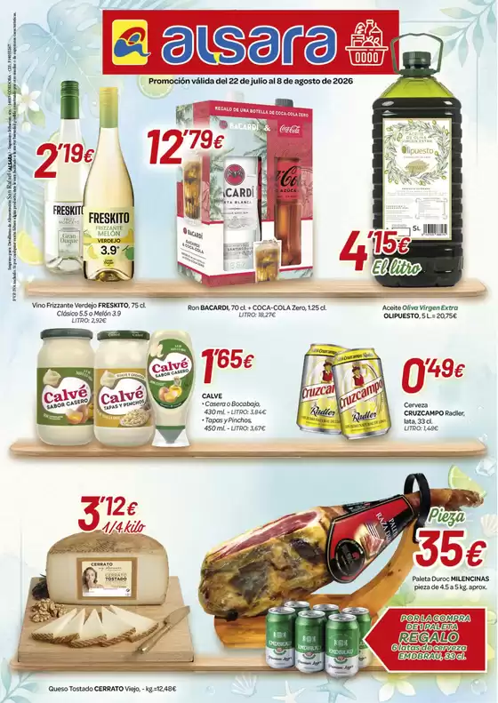 Catálogo Alsara Supermercados | Promoción válida del 22 de julio al 8 de agosto de 2026 | 2026-07-22T00:00:00.000Z - 2026-08-08T00:00:00.000Z