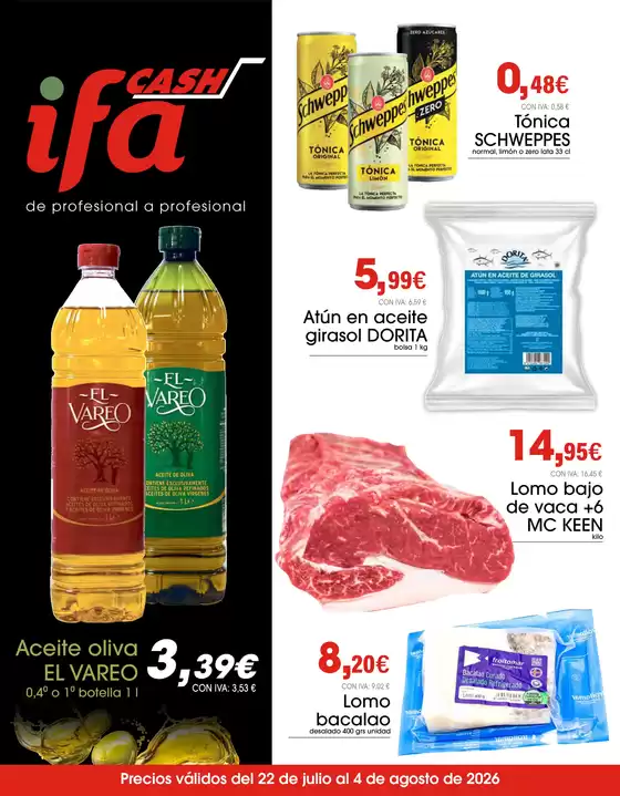 Catálogo Cash Ifa | Precios válidos del 22 de julio al 4 de agosto de 2026 | 2026-07-22T00:00:00.000Z - 2026-08-04T00:00:00.000Z
