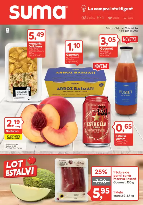 Catálogo Suma Supermercados | Oferta vàlida del 22 de juliol al 4 d'agost de 2026 | 2026-07-22T00:00:00.000Z - 2026-08-04T00:00:00.000Z