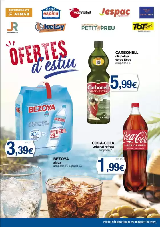 Catálogo Supermercats Jespac | Ofertes D'estiu | 2026-07-22T00:00:00.000Z - 2026-08-22T00:00:00.000Z
