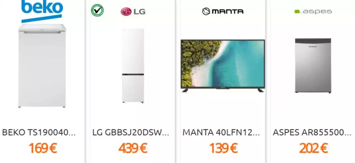 Catálogo Eureka Electrodomésticos en Alcoba | Grandes Ofertas Esta Semana | 2026-07-22T00:00:00.000Z - 2026-07-27T00:00:00.000Z
