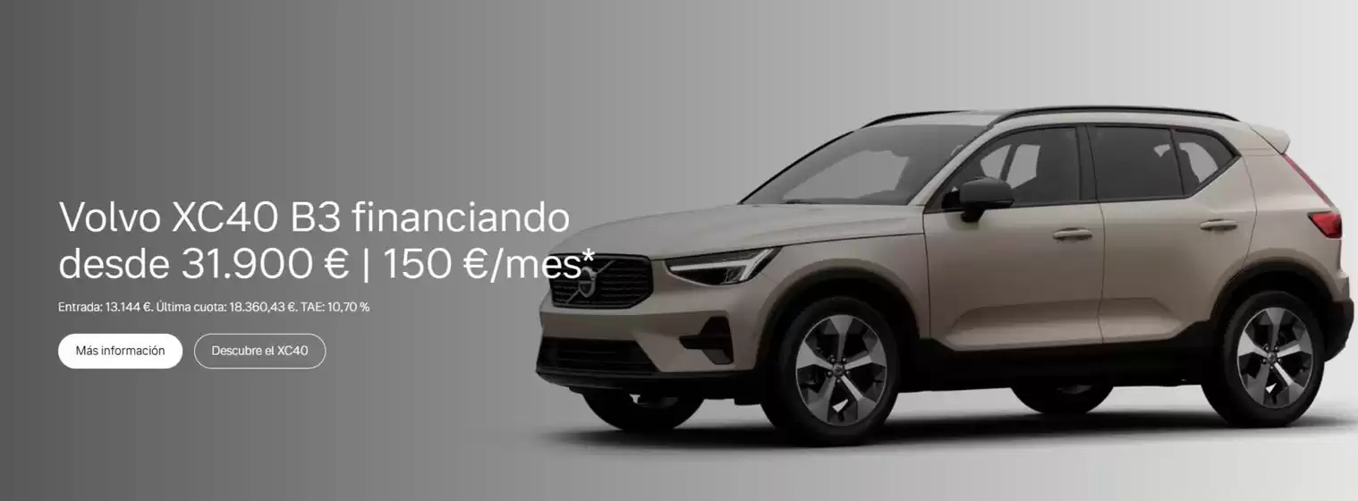 Catálogo Volvo en Nueno | Volvo XC40 B3 | 2026-07-23T00:00:00.000Z - 2026-08-31T00:00:00.000Z