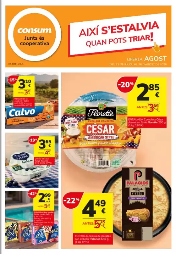 Catálogo Consum | Oferta Agost | 2026-07-23T00:00:00.000Z - 2026-08-26T00:00:00.000Z