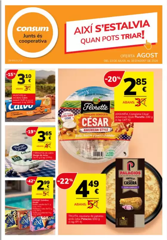 Catálogo Consum en Lliça d'Amunt | Oferta Agost | 2026-07-23T00:00:00.000Z - 2026-08-26T00:00:00.000Z