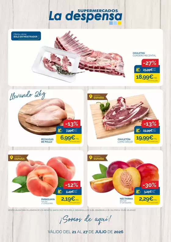 Catálogo Supermercados La Despensa en Fuente Álamo de Murcia | ¡Somos de aquí! | 2026-07-23T00:00:00.000Z - 2026-07-27T00:00:00.000Z