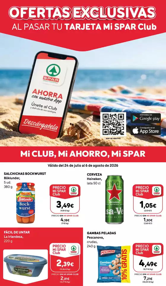 Catálogo SPAR Gran Canaria | Mi Club, Mi Ahorro, Mi Spar | 2026-07-24T00:00:00.000Z - 2026-08-06T00:00:00.000Z