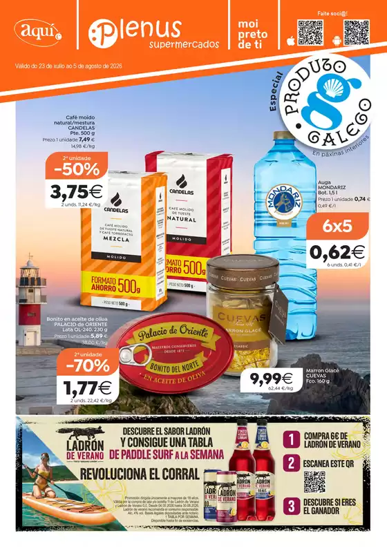Catálogo Supermercados Aquí | Válido do 23 de xullo ao 5 de agosto de 2026 | 2026-07-24T00:00:00.000Z - 2026-08-05T00:00:00.000Z