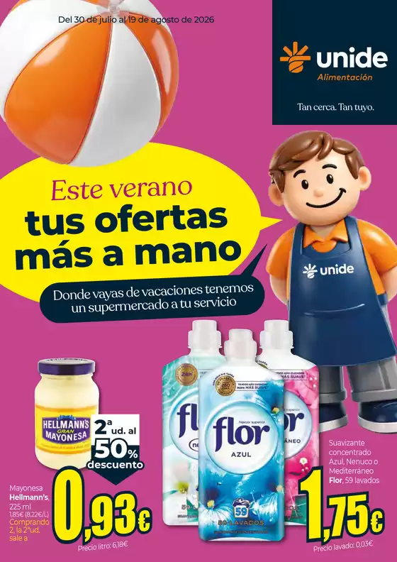 Catálogo UNIDE Alimentación | Este varano tus ofertas más a mano. UNIDE Alimentación Canarias | 2026-07-30T00:00:00.000Z - 2026-08-19T00:00:00.000Z