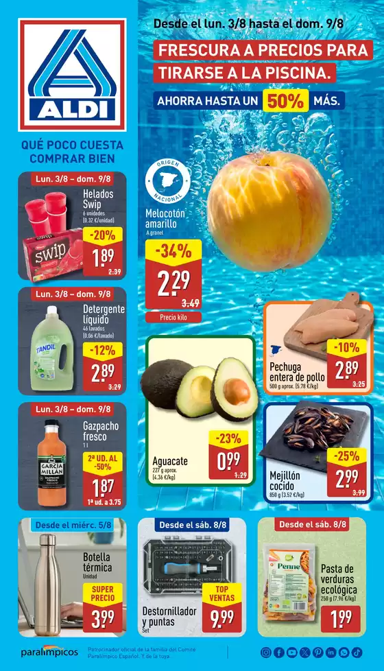 Catálogo ALDI | ¡Qué poco cuesta comprar bien! | 2026-08-03T00:00:00.000Z - 2026-08-09T00:00:00.000Z
