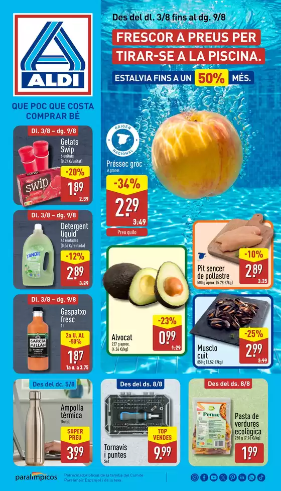 Catálogo ALDI en Mont-roig del Camp | ¡Qué poco cuesta comprar bien! | 2026-08-03T00:00:00.000Z - 2026-08-09T00:00:00.000Z