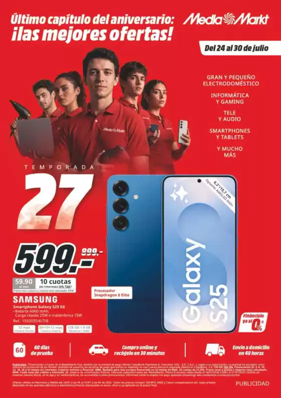 Catálogo MediaMarkt en Llacuna | Último capítulo del aniversario: ilas mejores ofertas! | 2026-07-24T00:00:00.000Z - 2026-07-30T00:00:00.000Z