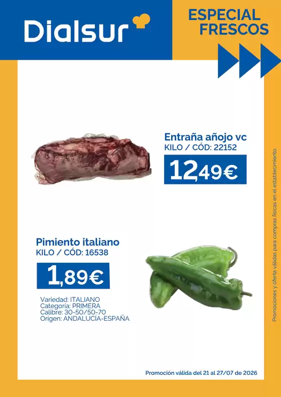 Catálogo Dialsur Cash & Carry | Promoción válida del 21 al 27/07 de 2026 | 2026-07-21T00:00:00.000Z - 2026-07-27T00:00:00.000Z