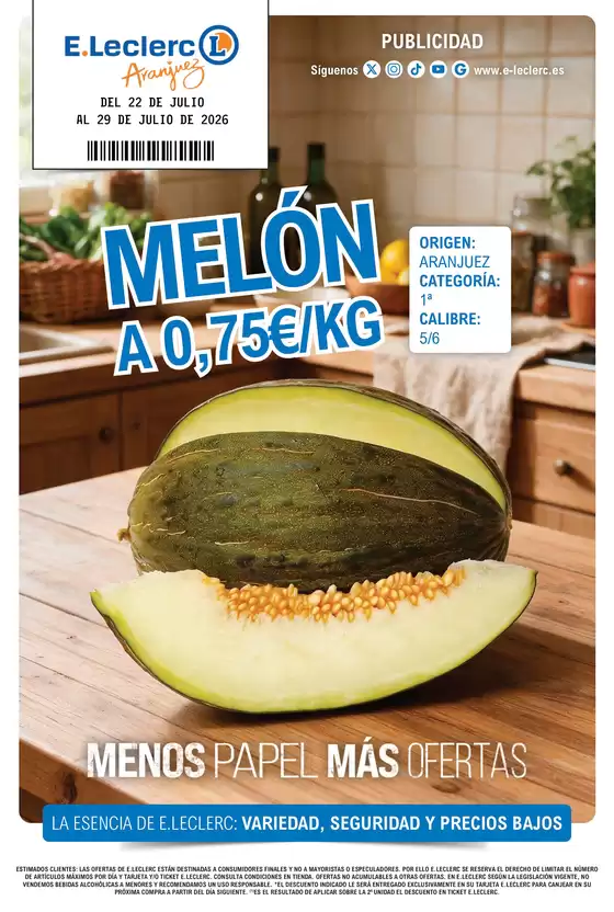 Catálogo E.Leclerc | Menos papel más ofertas | 2026-07-27T00:00:00.000Z - 2026-07-29T00:00:00.000Z