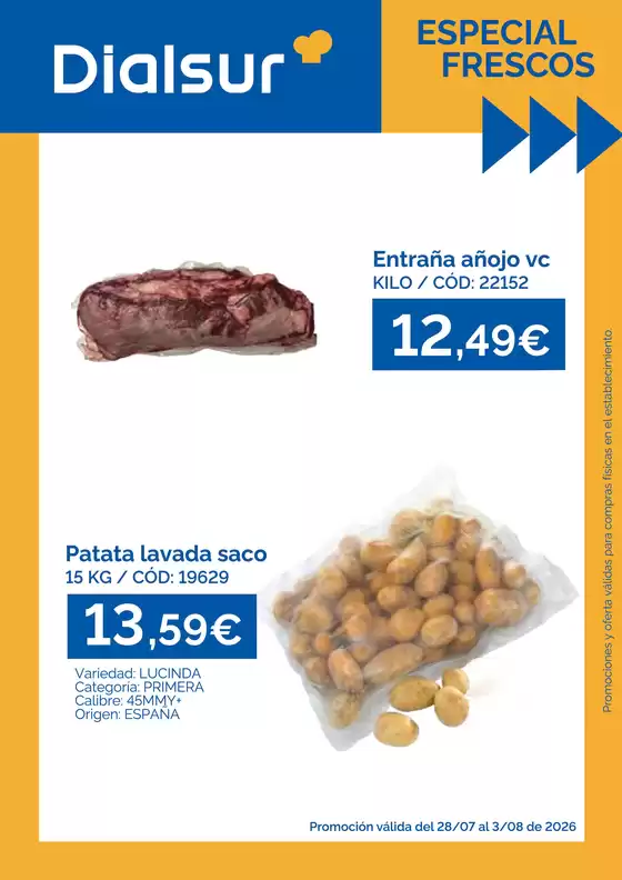 Catálogo Dialsur Cash & Carry | Especial Frescos | 2026-07-28T00:00:00.000Z - 2026-08-03T00:00:00.000Z