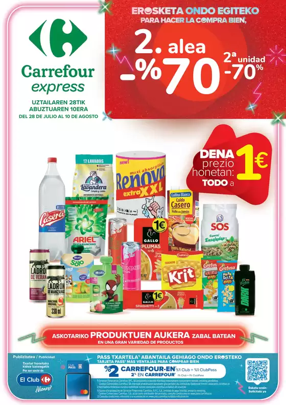 Catálogo Carrefour Express | 2.alea -70% | 2026-07-28T00:00:00.000Z - 2026-08-10T00:00:00.000Z