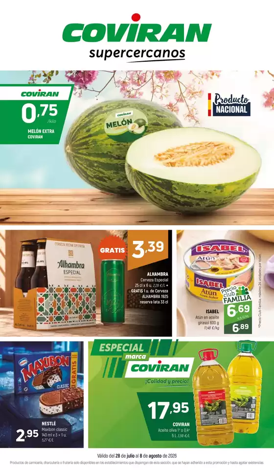 Catálogo Coviran | Válido del 28 de julio al 8 de agosto de 2026 | 2026-07-28T00:00:00.000Z - 2026-08-08T00:00:00.000Z