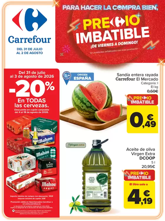 Catálogo Carrefour en Formentera del Segura | PRECIO IMBATIBLE | 2026-07-31T00:00:00.000Z - 2026-08-02T00:00:00.000Z