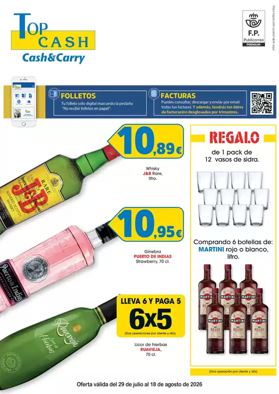 Catálogo Top Cash | Oferta válida del 29 de julio al 18 de agosto de 2026 | 2026-07-29T00:00:00.000Z - 2026-08-18T00:00:00.000Z