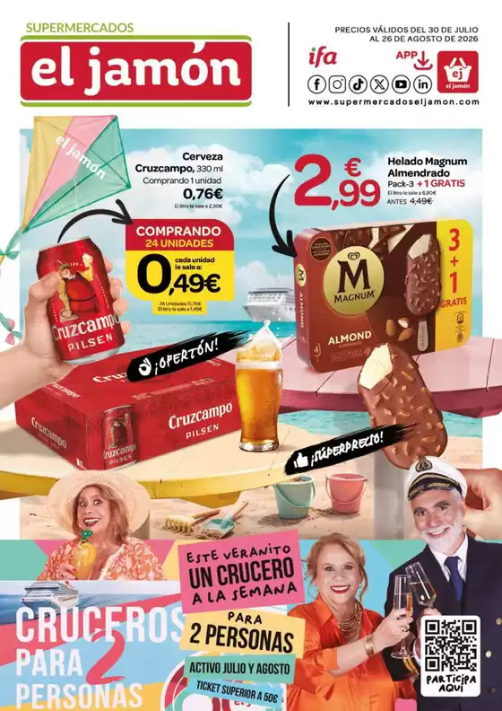Catálogo Supermercados El Jamón | Precios Válidos Del 30 De Julio Al 26 De Agosto De 2020 | 2026-07-30T00:00:00.000Z - 2026-08-26T00:00:00.000Z