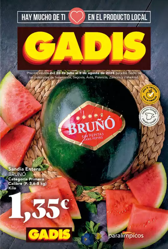 Catálogo Gadis | Precios válidos del 30 de julio al 5 de agosto de 2026 | 2026-07-30T00:00:00.000Z - 2026-08-05T00:00:00.000Z