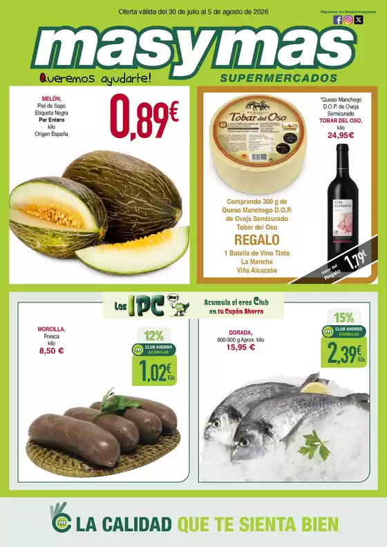 Catálogo Masymas | Oferta válida del 30 de julio al 5 de agosto de 2026 | 2026-07-30T00:00:00.000Z - 2026-08-05T00:00:00.000Z