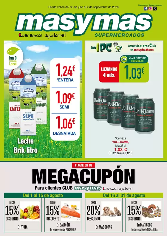 Catálogo Masymas | Oferta válida del 30 de julio al 2 de septiembre de 2026 | 2026-07-30T00:00:00.000Z - 2026-09-02T00:00:00.000Z