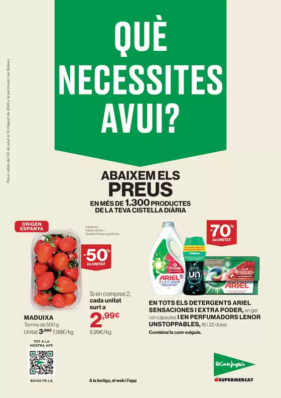 Catálogo El Corte Inglés | Què Necessites Avui? | 2026-07-30T00:00:00.000Z - 2026-08-12T00:00:00.000Z