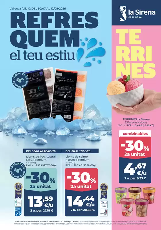 Catálogo La Sirena | Refres Quem El Teu Estiu | 2026-07-31T00:00:00.000Z - 2026-08-12T00:00:00.000Z