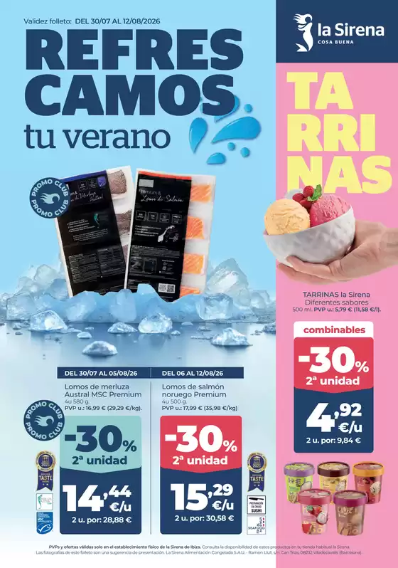 Catálogo La Sirena | Refres Camos Tu Verano | 2026-07-31T00:00:00.000Z - 2026-08-12T00:00:00.000Z